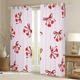 thumbnail image 2 of Erosebridal Lips Bowknot Curtains and Drapes (38Wx54L),Pink Red Blackout Curtains for Bedroom,Kawaii Bow Curtains Pack of 2 (38Wx54L),Teenager Bedroom Decor, 2 of 6