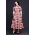 thumbnail image 4 of Bimba Robe-Chemise Mi-Mollet pour Femmes Ikat Imprimée à Manches Retroussables Boutonnée - XX-Grand, 4 of 5