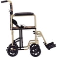 thumbnail image 3 of NOVA Lightweight Transport Chair, Folds Compact for Car Trunks and Storage Champagne Plaid 19", 3 of 7