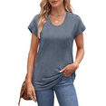thumbnail image 3 of MOSHU Casual Womens T-Shirts Basic Tops for Women Cap Sleeve Loose Tank Tops, 3 of 9