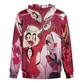 thumbnail image 4 of Hazbin Hotel Characters Teen Sweatshirts Zipper Hoodies Coat Jacket With Pockets Daily Hoody Hooded For Boys And Girls, 4 of 7