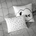thumbnail image 4 of Intelligent Design Raina Comforter Microfiber Metallic Print Geometric Design Embroidered Toss Pillow Modern Trendy Casual All Season Bedding Set Matching Sham, Twin/Twin XL, Grey/Silver 4 Piece, 4 of 5