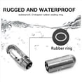 thumbnail image 2 of Small Pocket Pill Box Keychain,Portable Waterproof Pill Case Stainless Steel Travel Pill Container Keychain Pill Holder,1 x Pill Box,Silver, 2 of 7