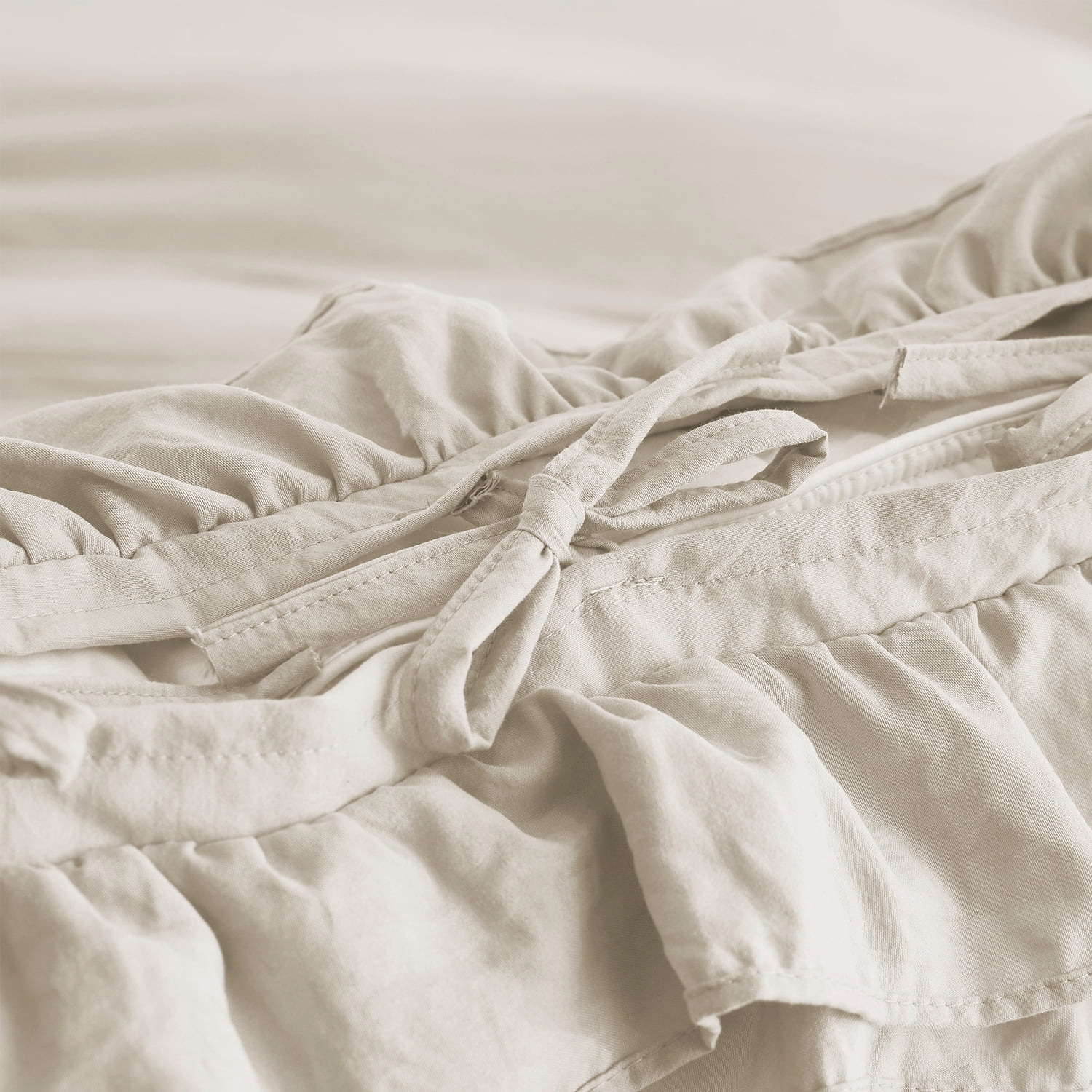 HIG 3 Piece Vintage Duvet Cover Set, Ultra Soft Pre-washed Microfiber, Camel, King
