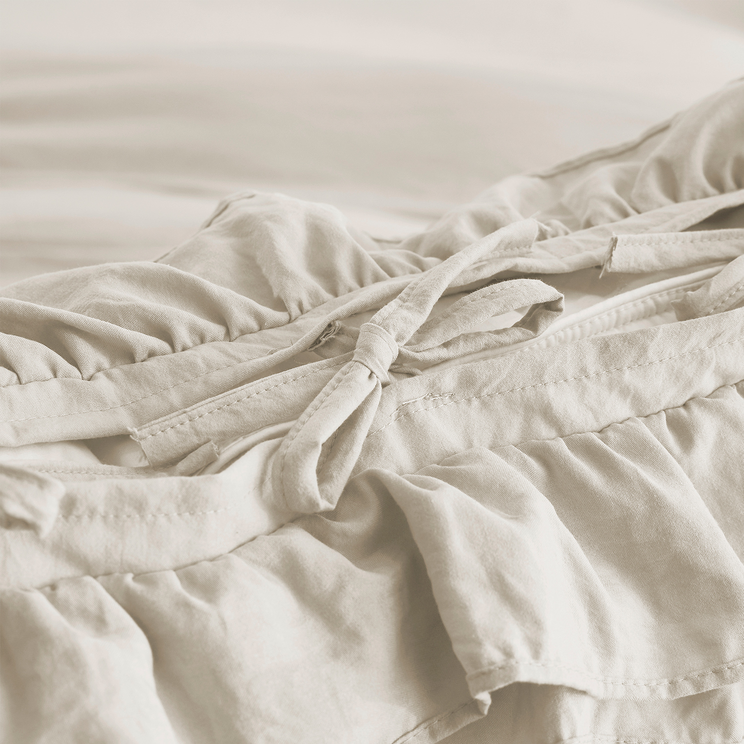 HIG 3-Piece Vintage Duvet Cover Set, King, Camel photo 6