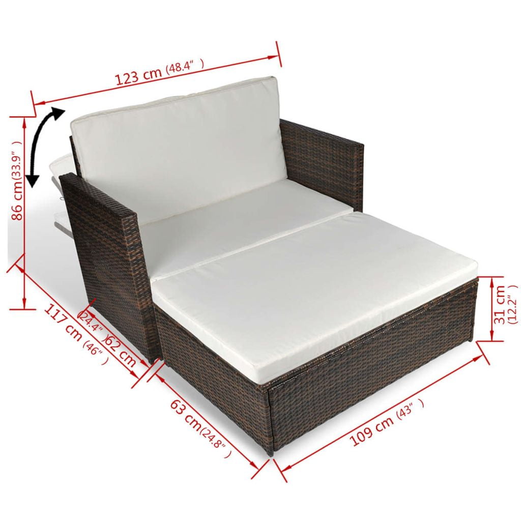 Clearance Wicker Sectional Sofa Set, Patio Furniture Garden Couch