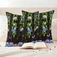 thumbnail image 3 of Spring Flowers Outdoor Waterproof Pillow Covers, Summer Pastoral Botanical Butterfly Decorative Square Throw Pillowcase Sofa Cushion Sham for Patio/Couch/Chair, 18"x18" 2 Pack, 3 of 8