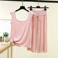 thumbnail image 2 of Posijego Womens Plus Size Pajama Sets Capri Sleepwear Loungewear Summer Sleeveless Tank Tops Matching Lounge Sets for Women, 2 of 5