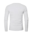 thumbnail image 4 of FAIWAD Mens Long Sleeve Tunic Tops Long Sleeve Round Neck Casual Shirts Basic Solid Color Lightweight Pullover Tops, 4 of 6