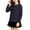 60#Black, variant on Kids' Long Sleeve School Sweatshirt Top Solid Cotton Sports Crew Neck Top Fall Outerwear