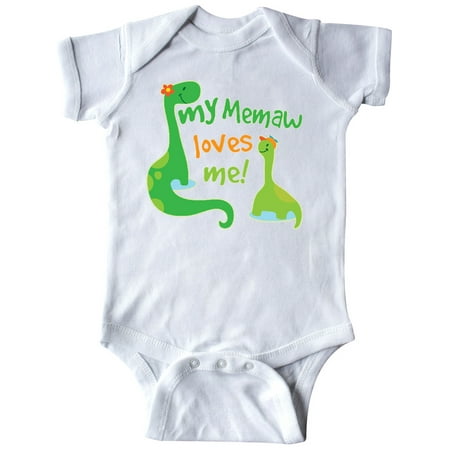 

Inktastic My Memaw Loves Me Grandson Gift Gift Baby Boy Bodysuit