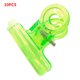 thumbnail image 2 of Vogacara 10 Uds. De pinzas para pinzar uñas de plástico acrílico con curva en C, pinzas portátiles para uñas, herramientas en forma de extensión de Juegos de manicura Verde Vogacara CE000398-03, 2 of 8