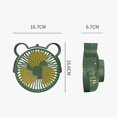thumbnail image 2 of Ventilador de escritorio portátil recargable con ventilador con ganchos y clips, ventilador de escritorio pequeño, miniventiladores, 2 of 4