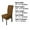 Brown, variant on Unique Bargains High Elasticity Dining Chair Slipcover Brown M