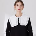thumbnail image 4 of Zhengup Womens Detachable Dickey Collar Half Shirt Blouse Collar Fake False Collar Dickies, 4 of 9