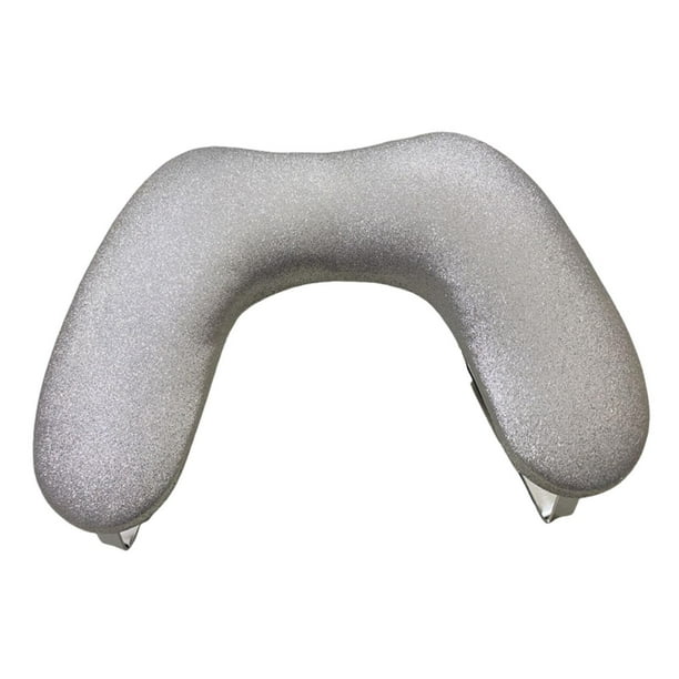 Reposabrazos ergonómico para manicura, multiusos, estable, para suministros técnicos de uñas, reposamanos. Plata
