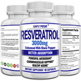 thumbnail image 2 of Simply Potents Resveratrol 3000mg Supplement, Max Strength 90 Caps, Enhanced with Black Pepper, Antioxidant & Anti-Aging, 2 of 9
