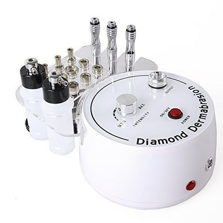 3 in 1 Diamond Microdermabrasion Dermabrasion Machine Facial Care Salon Equipment for Personal Home Use (Suction Power: 0-55cmHg)