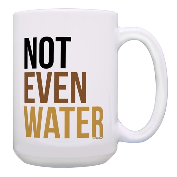 ThisWear Ramadan Gifts for Men Not Even Water Ramadan Fasting 15oz Ceramic Coffee Mug Fasting