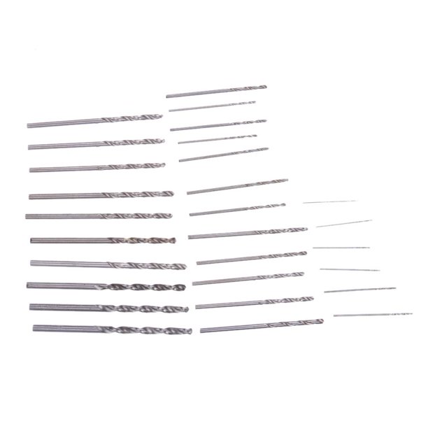 Juego de brocas helicoidales Mini Micro HSS de 28 uds, tamaños métricos de 0,3-3,0mm para PCB Cr