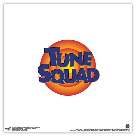 Gallery Pops Space Jam: A New Legacy - Tune Squad Logo Wall Art, Unframed Version, 12" x 12"