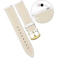 thumbnail image 3 of Genuine Leather Replacement Watch Band Multicolor Waterproof for Men Women, G-White (14mm), 3 of 5