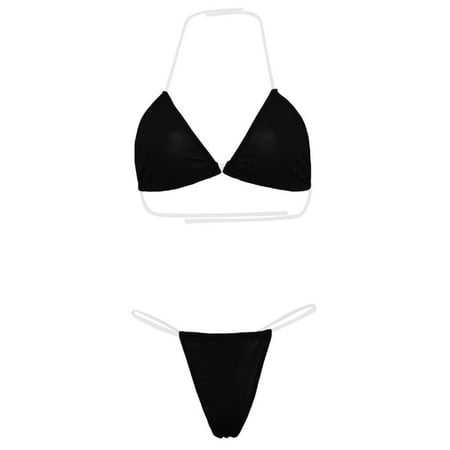 Usdian Fitted and Sexy Lingerie & Nightwear Fashionista Lady Underwear Bikini Set Two Piece Swimsuit Lingerie Sets Spaghetti Strap Bra