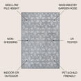 thumbnail image 4 of JONATHAN Y IBIZA 5' Square Area Rug, Talaia Neutral Geometric - Light Gray, IBZ102C-5SQ, 4 of 9