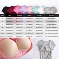 thumbnail image 3 of T-Shirt à Manches Courtes pour Femmes Soldes Chemises de Mélange 2 Pcs avec Soutien-Gorge Tunique Rembourrée Manches Courtes Col Rond Confortable Athlétique, 3 of 7