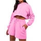 thumbnail image 2 of Puntoco Conjunto De Sudadera Informal De Gama Alta De Moda De Color Sólido con Temperamento para Mujer Conjuntos De Dos Piezas con Top De Manga Larga Y Pantalones Cortos Puntoco Puntoco-6731, 2 of 6