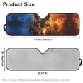 thumbnail image 7 of Yuyamidu Cool Wolf Windshield Sun Shade for Jeep Wrangler JK JKU JL JLU1997-2024, Window Sun Visor for UV Rays & Heat Protection, Foldable Windshield Sunshade, 7 of 7