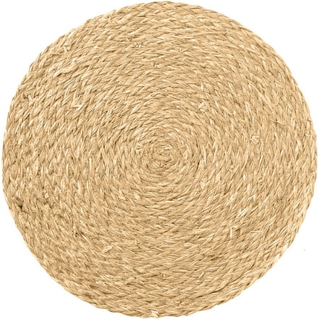 

Bluelans kitchen Handmade Woven Round Ellipse Cup Coaster Pad Heat Insulation Placemat Cushion