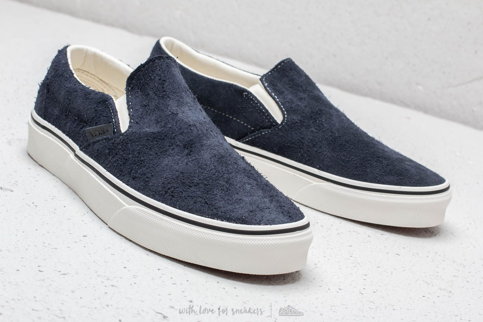 hairy suede classic slip on vans