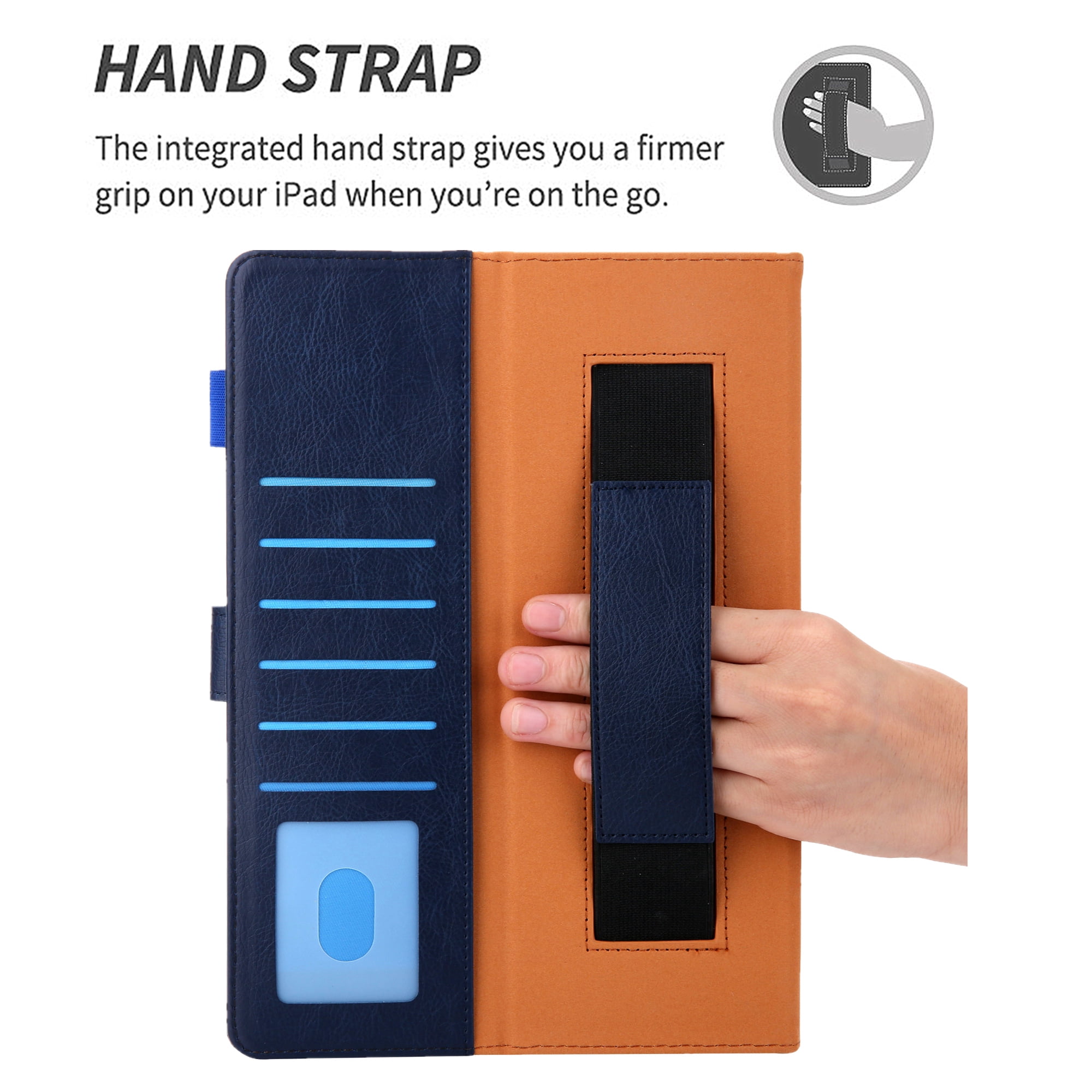 Dteck Flip Case For Apple iPad Pro 11 inch, Business Wallet Case PU Leather Magnetic Flip Folio Cover with Apple Pencil Holder / Auto Sleep Wake Function / Multiple Stand Angles, Dark Blue