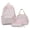 Pink, variant on 3-Piece Love Bow Print Rucksack Kit with Lunch Bag & Pen Pouch, Preppy Aesthetic Casual Backpack for Everyday Commute (Purple)