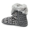 thumbnail image 2 of Dearfoams Women's Beth Faux Fur Fold Down Fuzzy Bootie House Slipper Boot, 2 of 6