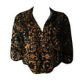 thumbnail image 4 of Womens Tops Stylish Print Long Sleeve Cotton Button Blouse Spring Summer Shirts for Women Black L, 4 of 4