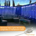 thumbnail image 3 of 4.9ft x 4.9ft Christmas Net Lights 96 LED 8 Modes Fairy String Lights Waterproof Bush Mesh Lights for Wedding  Party  Decorations, 3 of 6