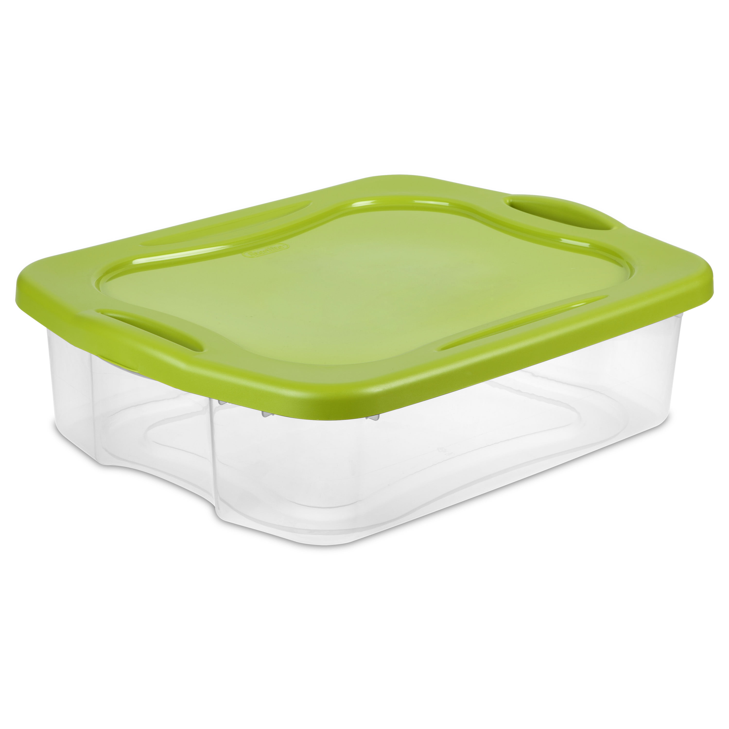 Lime Large Plastic Storage Bin - The School Box Inc