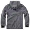 thumbnail image 6 of BRANDIT INDIVIDUAL WEAR Adult Male Hooded Fleece Quarter Zip Pullover, Color: Anthracite, Size: XXL, 6 of 7