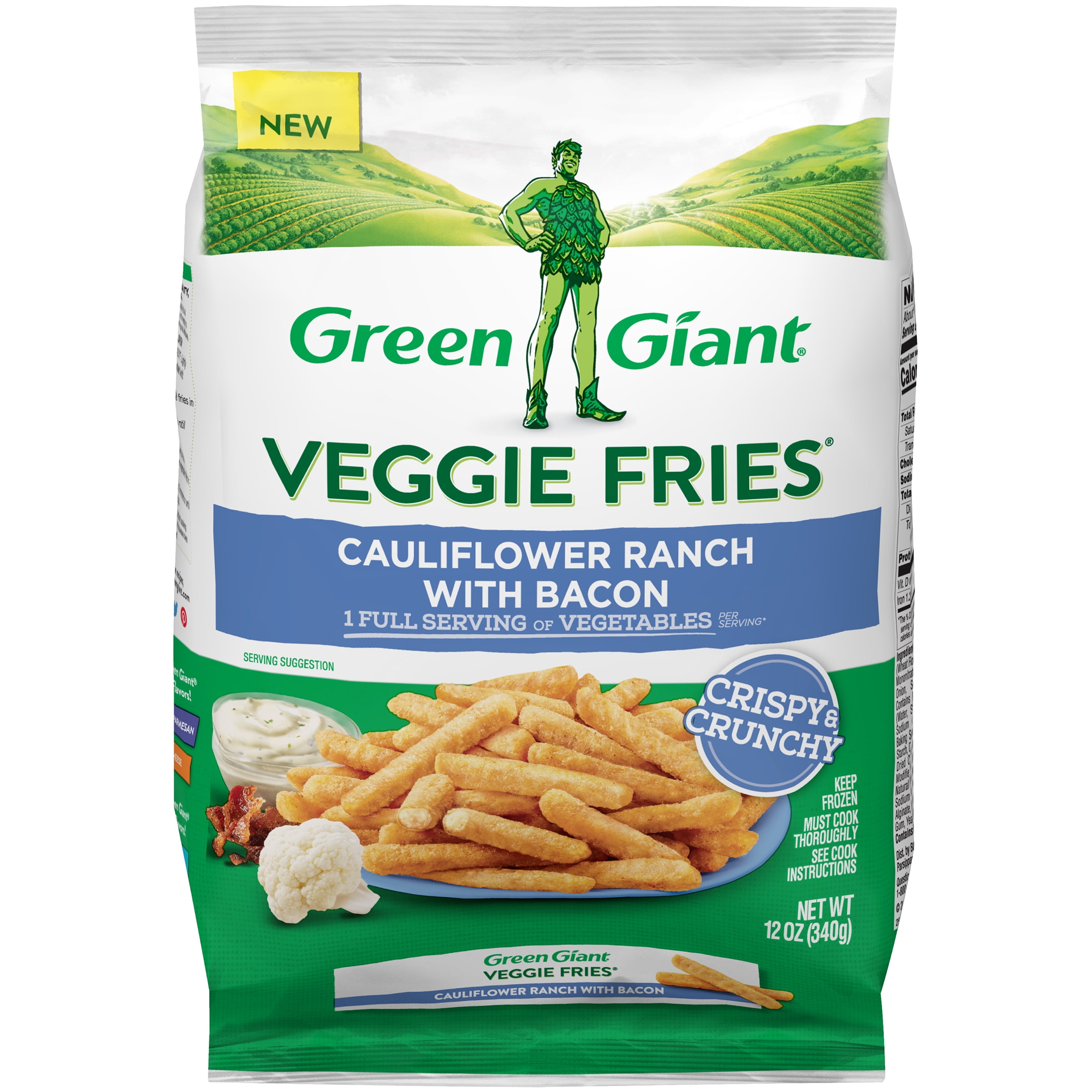 Green Giant Veggie Fries, Cauliflower Ranch with Bacon, 12 oz (Frozen