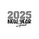thumbnail image 2 of Women'S 2025 New Year Graphic Print T-Shirt, Casual Crew Neck Short Sleeve Tee, Comfortable Polyester Knit Fabric with Medium Stretch, for All Seasons, 2 of 6