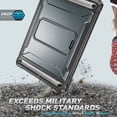 thumbnail image 5 of TECH CIRCLE Rugged Case for (2021/2020/2019) Apple iPad 10.2-inch (9th/8th/7th Generation) Tablets - Shockproof Kickstand Case with Screen Protector (Gray), 5 of 7