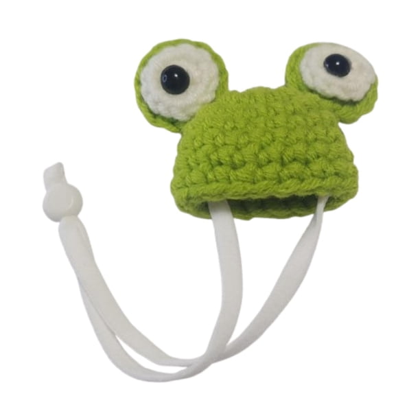Sombrero para animales pequeños, sombrero para hámster con correa ajustable, lindo tocado decorativo para rana