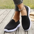 thumbnail image 6 of AUDeals Womens Orthopedic Walking Shoes Slip On Diabetic Shoes Arch Support Air Cushion Lightweight Platform Trainers Casual Sneaker (Black, 6), 6 of 8