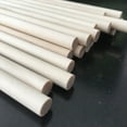 50 Pcs Round Wooden Sticks Building Model Material Crafts Craft Stick