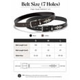 thumbnail image 3 of Maikun Men's Belts Black Punk Belts with X & Flame Metal Rivet for Casual Belts, 3 of 7