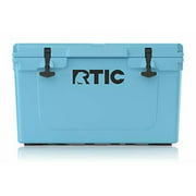 RTIC Hard Cooler, 45 qt, Blue, Ice Chest with Heavy Duty Rubber Latches, 3 Inch Insulated Walls