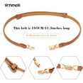 thumbnail image 6 of Women's Leather Skinny Belt for Dress Adjustable Thin Waist Belt for Ladies, 6 of 6