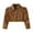 Brown, variant on Binhe toddler Girl Long Sleeve Short Leather Jacket Motorcycle Jacket Casual PU Leather Coat for 2 to 8 Years Soft Lightweight Solid Color Autumn and Winter Long Sleeved Jacket